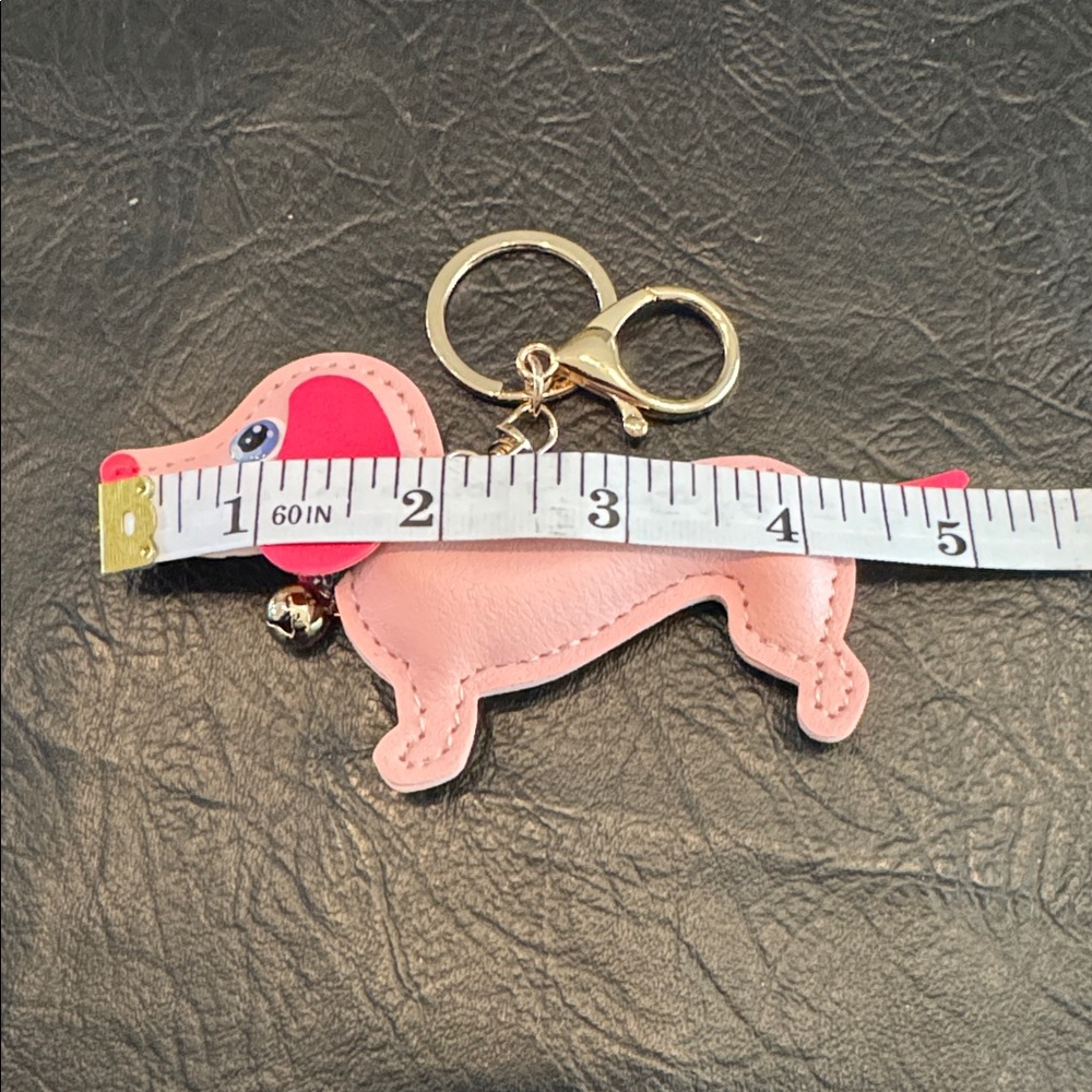 Dachshund Dog Keychain Bag Charm, NEW - Picture 3 of 5